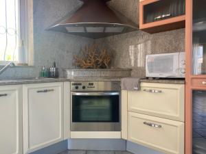 A kitchen or kitchenette at Villa Dolphin Akrata