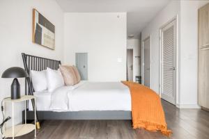 Postel nebo postele na pokoji v ubytování W Loop Studio w Gym WD 3 blocks to L CHI-675 + 26 fotografií