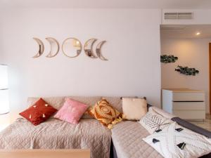 Cama ou camas em um quarto em Apartment Clavel by Interhome