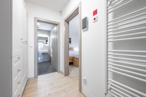 Koupelna v ubytování Horní Mísečky - I3 Pohodlný a teplý apartmán u sjezdovky
