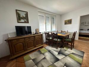 TV in/ali zabaviščno središče v nastanitvi Centar Apartman