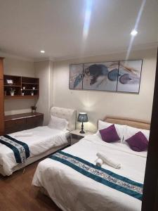 Krevet ili kreveti u jedinici u objektu Riverbank suites level 12
