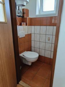 Koupelna v ubytování Rekreačný dom Railip