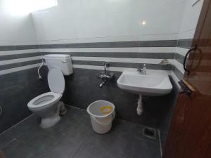 a bathroom with a toilet and a sink at Acon Resorts in Kodaikānāl
