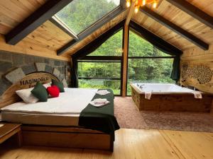 Postel nebo postele na pokoji v ubytování Ayder Hasimoglu Hotel + 37 fotografií