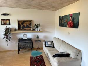 Posezení v ubytování Urlaubstraum am Brombachsee- 5 stilvolle Zimmer-