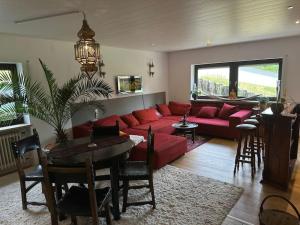 Posezení v ubytování Urlaubstraum am Brombachsee- 5 stilvolle Zimmer-