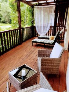Balkón alebo terasa v ubytovaní Resort Lesní Lázně