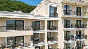 Balkón nebo terasa v ubytování Hotel Pima Budva