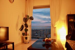 Posteľ alebo postele v izbe v ubytovaní Penthouse with Sea View