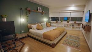 a bedroom with a large bed in a room at 3 Bedroom Apartment in Polanco - best location in Mexico City