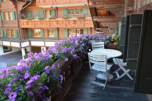 Balkón nebo terasa v ubytování Le Vieux Chalet