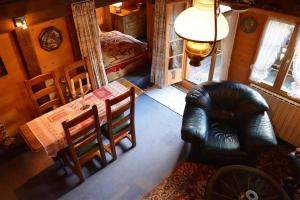 Posezení v ubytování Le Vieux Chalet