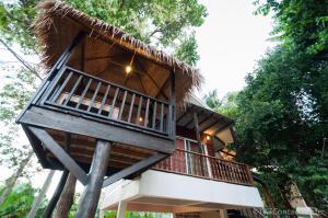 Balkón nebo terasa v ubytování Hallo Villa Khanom