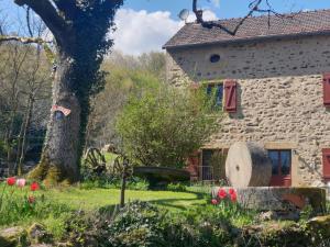 Zahrada ubytování Maison Moulin Bousset