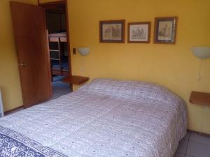 Postel nebo postele na pokoji v ubytování Cabaña Los Laureles