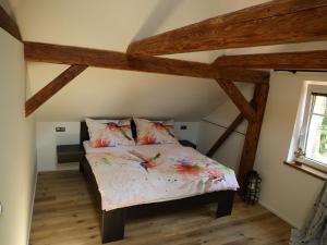 Postel nebo postele na pokoji v ubytování Apartmán Danuše