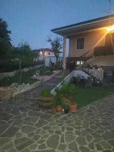 A garden outside Villa Rita