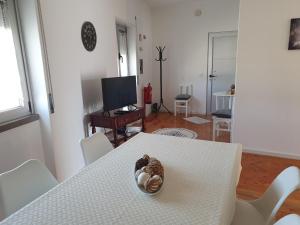 TV a/nebo společenská místnost v ubytování Casa da Avó Laurinda