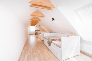 Postel nebo postele na pokoji v ubytování Apartmán 25 Karlova Studánka