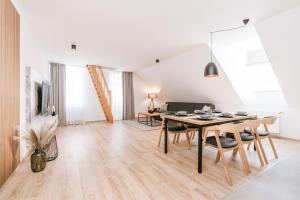 TV a/nebo společenská místnost v ubytování Apartmán 25 Karlova Studánka