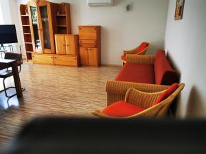 Et tv og/eller underholdning på Ferienwohnung Alex