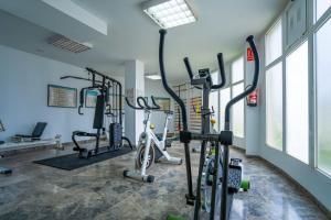 Fitness centrum a/nebo fitness zařízení v ubytování Hotel Bartos