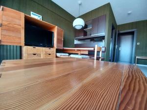 Kuchyň nebo kuchyňský kout v ubytování Appartement classé 3 étoiles avec superbe vue + 4 fotografie