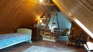 Postel nebo postele na pokoji v ubytování appartement au calme