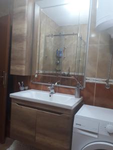 łazienka z umywalką i toaletą w obiekcie Stan apartman Nikola w Budvie