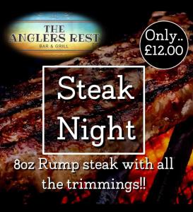 a steak night with all the trimmings on a grill at Cornwall CORNWALL-CHAPMANSWELL CARAVAN HOLIDAY PARK A30 B&B Bed and breakfast #41 in Launceston