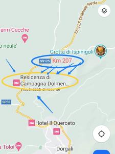 ドルガーリにあるResidenza di Campagna Dolmen Motorraのエルサレム包囲地図