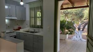 A kitchen or kitchenette at Leros Eleonas ApartmentS