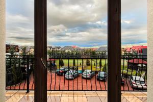 Widok na góry z tego hotelu