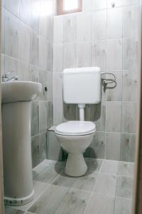a bathroom with a toilet and a sink at Vucja Gora in Foča