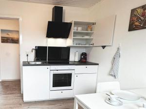 Köök või kööginurk majutusasutuses # VAZ Apartments WU12 Küche, TV, WLAN, Parkplatz, Autobahnähe
