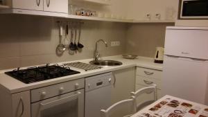 Kuchyň nebo kuchyňský kout v ubytování Apartmani Vrančić