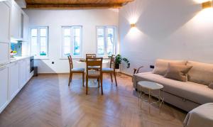 Posezení v ubytování Apartments Allegra