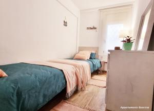 Postel nebo postele na pokoji v ubytování Sublime sea view apartement