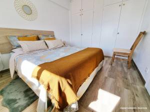 Postel nebo postele na pokoji v ubytování Sublime sea view apartement