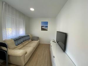 A television and/or entertainment centre at Acogedor Apartamento en zona privilegiada