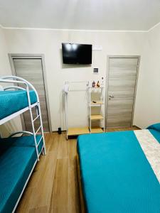 Postel nebo postele na pokoji v ubytování Akropoli Exclusive Room