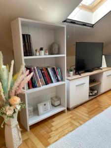 TV a/nebo společenská místnost v ubytování Apartman 22 22