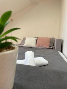 Postel nebo postele na pokoji v ubytování Apartman 22 22 + 2 fotografie