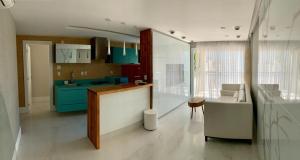 מטבח או מטבחון ב-Ipanema Wave Apart Hotel de Luxo Y11-005