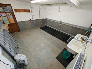 an overhead view of a room with a sink at Apartments Brunella in La Villa
