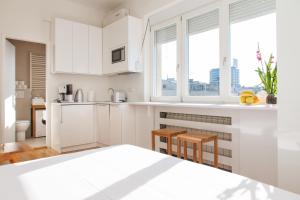 A kitchen or kitchenette at Apartment Slavia District
