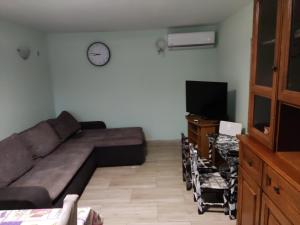 Televízia a/alebo spoločenská miestnosť v ubytovaní apartman Zdravko