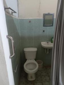 Koupelna v ubytování Hospedaje C&R