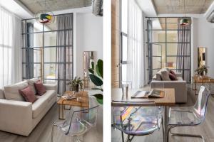Ein Sitzbereich in der Unterkunft Suites Maestranza - Herrería by Magno Apartments